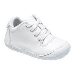 Stride Rite White Baby Walker Shoes Lightweight Design